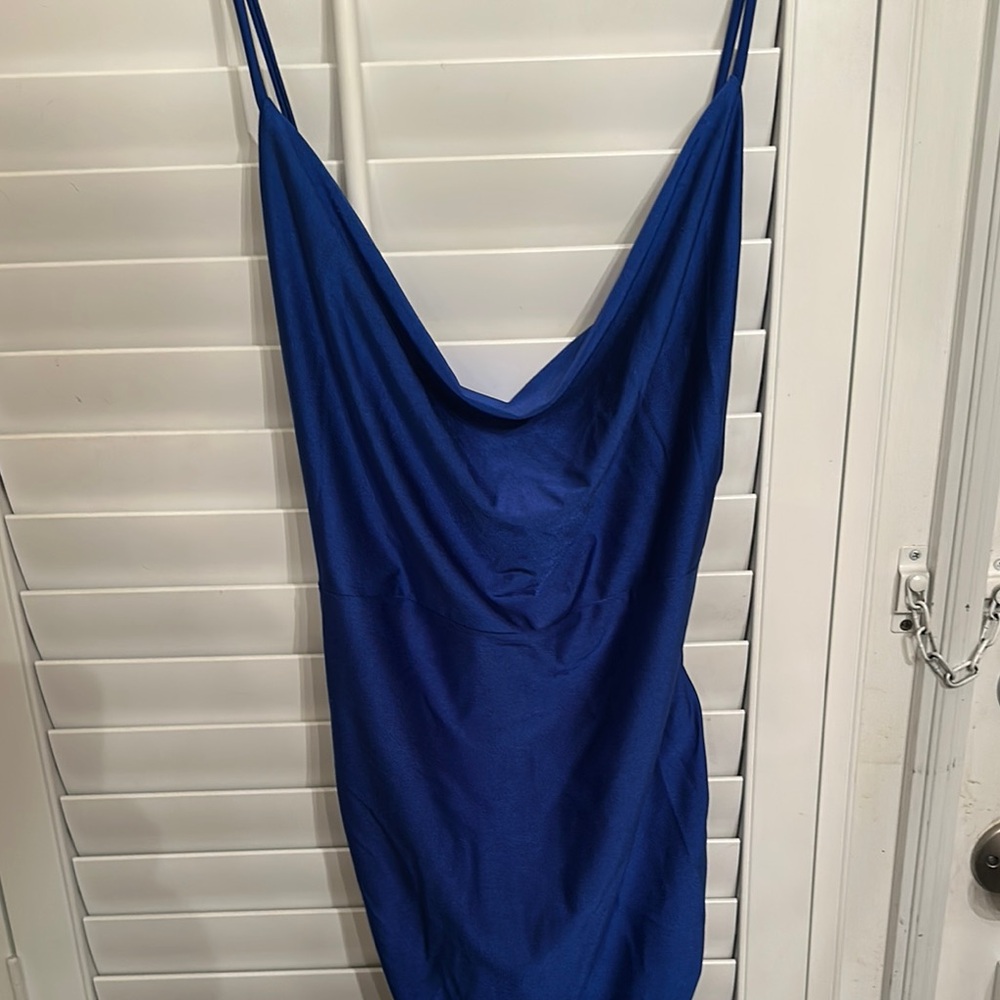 Elegant Blue Women's Dress